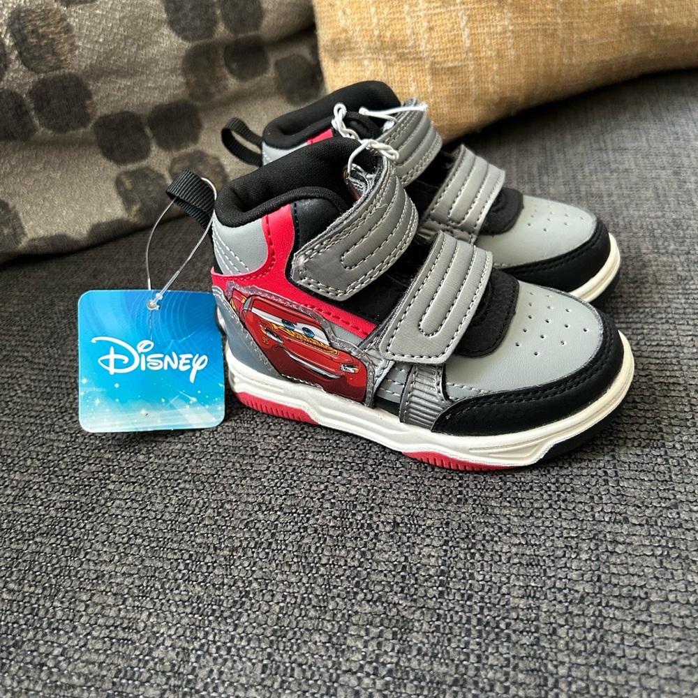 Disney Kids Sneakers - Black, Gray, and Red